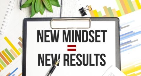 new-mindset-new-results-on-paper-tablet-and-charts-free-photo